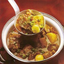 receta gatimi per pergaditjen supes me mish viçi dhe perime